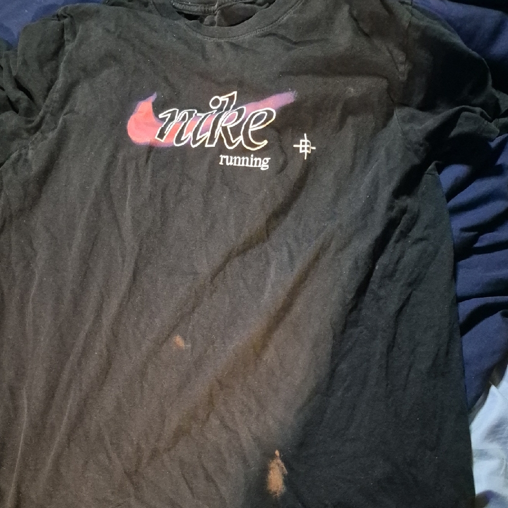 Nike Black and Pink Running Tee